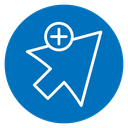 Cursor plus icon