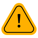 Danger sign Color Filled icon