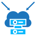Data Aggregation Cloud Servers icon