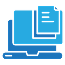 Data Analysis Laptop Document icon