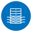 Data lake icon