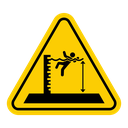 Deep water warning sign icon