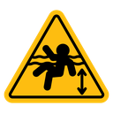 Deep water warning sign icon