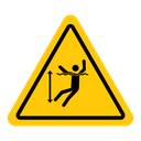 Deep water warning sign icon