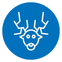 Deer rudolph icon