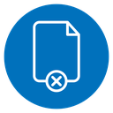 Delete document 2 icon