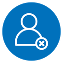 Delete user 2 icon
