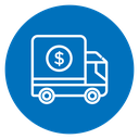 Delivery cost icon