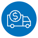Delivery cost icon