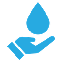 Dermatology Tested Drop Hand icon