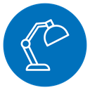 Desk lamp icon