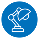 Desk lamp icon