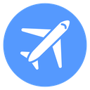 Diagonal Airplane Top View icon