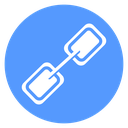 Diagonal Chain Link Color Filled icon