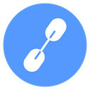 Diagonal Chain Link Color Filled icon