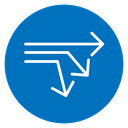 Diagram sankey icon