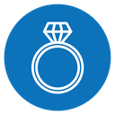 Diamond ring icon