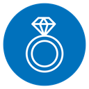 Diamond ring icon