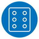 Dice six icon