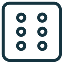 Dice six icon