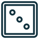 Dice three icon