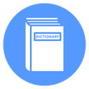Dictionary Reference Book Color Filled icon