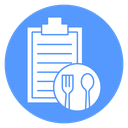 Diet Plan Fork Spoon icon