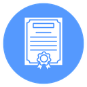 Diploma Ribbon Seal icon