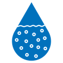 Dirty water drop icon