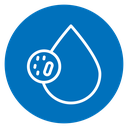 Dirty water drop icon