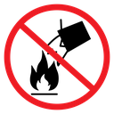 Do Not Extinguish With Water icon