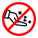 Do not feed the animals sign icon