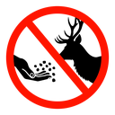 Do not feed the animals sign icon