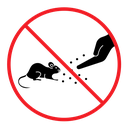 Do not feed the animals sign icon