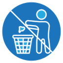 Do not litter icon