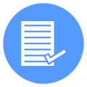Document Accept Tick Color Filled icon