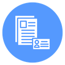 Document ID Badge Color Filled icon