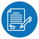 Document signed icon