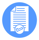 Document verification Color Filled icon