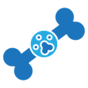 Dog bone Color Filled icon