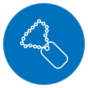 Dog Tag Ball Chain icon