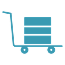 Dolly flatbed icon