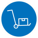 Dolly flatbed icon