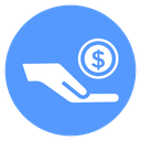 Donate Coin Hand icon