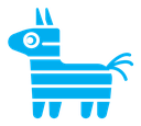 Donkey pinata icon