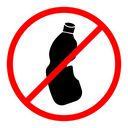 Dont throw away plastic sign icon