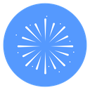 Dotted Starburst Color Filled icon