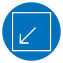 Down left icon