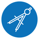 Drafting compass icon