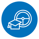 Driving school icon